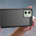 Tech-Protect Carbon Flexible TPU Case - тънък силиконов (TPU) калъф за Motorola Moto G54 5G (черен) 4