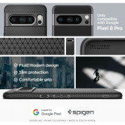 Spigen Liquid Air Case - силиконов (TPU) калъф с висока степен на защита за Google Pixel 8 Pro (черен) 13