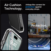 Spigen Ultra Hybrid Case - хибриден кейс с висока степен на защита за iPhone 15 Pro Max (прозрачен-матиран) 10