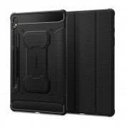 Spigen Rugged Armor Pro Case - хибриден удароустойчив кейс с поставка за Samsung Galaxy Tab S9 (черен) 1