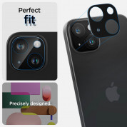 Spigen Optik Lens Protector - комплект 2 броя предпазни стъклени протектора за камерата на iPhone 15, iPhone 15 Plus, iPhone 14, iPhone 14 Plus (черен) 9