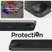 Spigen Optik Lens Protector - комплект 2 броя предпазни стъклени протектора за камерата на iPhone 15, iPhone 15 Plus, iPhone 14, iPhone 14 Plus (черен) 10