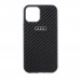 Audi Carbon Fiber Hard Case - дизайнерски карбонов кейс за iPhone 12, iPhone 12 Pro (черен) 4