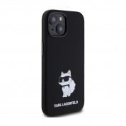 Karl Lagerfeld Liquid Silicone Choupette NFT Case for iPhone 15 (black) 3