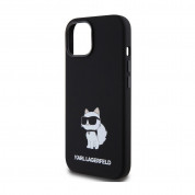 Karl Lagerfeld Liquid Silicone Choupette NFT Case for iPhone 15 (black) 4