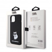 Karl Lagerfeld Liquid Silicone Choupette NFT Case for iPhone 15 (black) 6