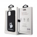 Karl Lagerfeld Liquid Silicone Choupette NFT Case - дизайнерски силиконов кейс за iPhone 15 (черен) 7