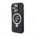 Karl Lagerfeld Ringstand Karl and Choupette MagSafe Case - хибриден удароустойчив кейс с MagSafe за iPhone 15 Pro (черен-прозрачен) 2