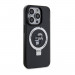 Karl Lagerfeld Ringstand Karl and Choupette MagSafe Case - хибриден удароустойчив кейс с MagSafe за iPhone 15 Pro (черен-прозрачен) 4