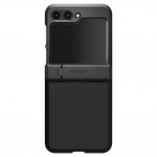 Spigen Tough Armor Pro Case - хибриден кейс с най-висока степен на защита с поставка за Samsung Galaxy Z Flip5 (черен) 2