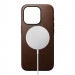 Nomad Modern Leather MagSafe Case - кожен (естествена кожа) кейс с MagSafe за iPhone 15 Pro Max (тъмнокафяв) 2