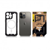 Tactical MagForce Chunky Mantis Cover - хибриден удароустойчив кейс с MagSafe за iPhone 13 Pro (черен) 2