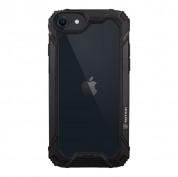Tactical Chunky Mantis Cover - хибриден удароустойчив кейс за iPhone SE (2022), iPhone SE (2020), iPhone 8, iPhone 7, iPhone 6S, iPhone 6 (черен-прозрачен)
