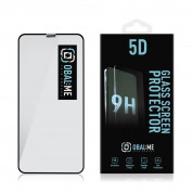 OBALME Tempered Glass Screen Protector 5D - обхващащо и ръбовете стъклено защитно покритие за дисплея на iPhone 11 Pro Max, iPhone XS Max (черен-прозрачен) 1