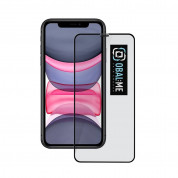 OBALME Tempered Glass Screen Protector 5D - обхващащо и ръбовете стъклено защитно покритие за дисплея на iPhone 11 Pro Max, iPhone XS Max (черен-прозрачен)