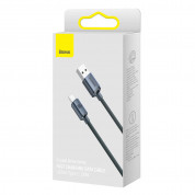 Baseus Crystal Shine USB-A to USB-C Cable PD 2.0 100W (CAJY000401) - здрав кабел с въжена оплетка и бързо зареждане за устройства с USB-C порт (120 см) (черен) 14