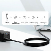 Baseus GaN 5 Pro Wall Charger 67W (CCGP110201) - захранване за ел. мрежа за лаптопи, смартфони и таблети с USB-C и USB-A изходи, HDMI порт и USB-C към USB-C кабел (черен) 8