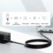 Baseus GaN 5 Pro Wall Charger 67W (CCGP110201) - захранване за ел. мрежа за лаптопи, смартфони и таблети с USB-C и USB-A изходи, HDMI порт и USB-C към USB-C кабел (черен) 9