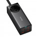 Baseus GaN 3 Pro Charger Power Strip 100W (PSZM000401) - захранване за ел. мрежа за лаптопи, смартфони и таблети с AC, 2xUSB-A и 2xUSB-C изходи с технология за бързо зареждане и USB-C кабел (черен) 2