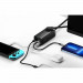 Baseus GaN 3 Pro Charger Power Strip 100W (PSZM000401) - захранване за ел. мрежа за лаптопи, смартфони и таблети с AC, 2xUSB-A и 2xUSB-C изходи с технология за бързо зареждане и USB-C кабел (черен) 10