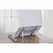 Orico Portable Aluminum Folding Laptop Stand (PFB-A2-SV-BP) - преносима алуминиева сгъваема поставка за MacBook и лаптопи до 16 инча (сребриста) 6