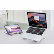 Orico Portable Aluminum Folding Laptop Stand (PFB-A2-SV-BP) - преносима алуминиева сгъваема поставка за MacBook и лаптопи до 16 инча (сребриста) 9