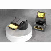 Vention Angled 4K HDMI Male to HDMI Female Adapter (black) 3
