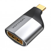 Vention Adapter USB-C to DisplayPort - адаптер за свързване от USB-C към DisplayPort устройства (тъмносив)