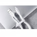 Mcdodo CA-7280 USB-A to USB-C Charging Cable 3А - кабел с гумирана обвивка за устройства с USB-C порт (120 см) (бял)  5