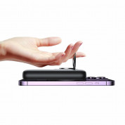 Joyroom Magnetic Wireless Ring Holder Power Bank 10000 mAh 20W - преносима външна батерия с USB-C порт, USB-A изход, безжично зареждане с MagSafe и пръстен против изпускане (син) 5