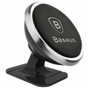 Baseus Magnetic Rotation Holder (SUCX140012) - магнитна поставка за гладки повърхности за смартфони (сребрист)