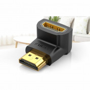 Vention Angled 4K HDMI Male to HDMI Female Adapter (black) 1