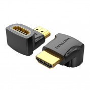 Vention Angled 4K HDMI Male to HDMI Female Adapter - адаптер от мъжко HDMI към женско HDMI (черен)