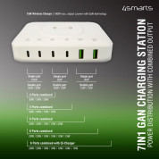 4Smarts 7in1 GaN PD Wireless Charging Station 100W (white) 4