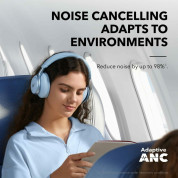Anker Soundcore Space One Adaptive Active Noise Cancelling Headphones - безжични слушалки с активна изолация на околния шум (син)  4