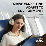 Anker Soundcore Space One Adaptive Active Noise Cancelling Headphones - безжични слушалки с активна изолация на околния шум (кремав)  1