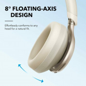 Anker Soundcore Space One Adaptive Active Noise Cancelling Headphones - безжични слушалки с активна изолация на околния шум (кремав)  2