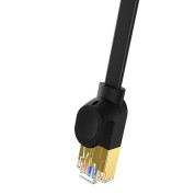 Baseus Flat Ethernet Patchcord Cable RJ45 Cat7 UTP 10Gbps (100 см) (черен) 3