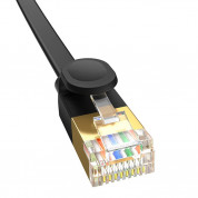 Baseus Flat Ethernet Patchcord Cable RJ45 Cat7 UTP 10Gbps (100 см) (черен) 5