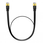 Baseus Flat Ethernet Patchcord Cable RJ45 Cat7 UTP 10Gbps (100 см) (черен) 1