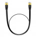 Baseus Flat Ethernet Patchcord Cable RJ45 Cat7 UTP 10Gbps (100 см) (черен) 2