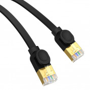 Baseus Flat Ethernet Patchcord Cable RJ45 Cat7 UTP 10Gbps (150 cm) (black) 1