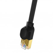 Baseus Flat Ethernet Patchcord Cable RJ45 Cat7 UTP 10Gbps (150 cm) (black) 2