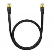 Baseus Flat Ethernet Patchcord Cable RJ45 Cat7 UTP 10Gbps (200 см) (черен) 1
