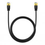 Baseus Round Ethernet Patchcord Cable RJ45 Cat7 UTP 10Gbps (100 см) (черен) 1