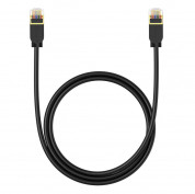 Baseus Round Ethernet Patchcord Cable RJ45 Cat7 UTP 10Gbps (100 см) (черен) 2