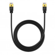 Baseus Round Ethernet Patchcord Cable RJ45 Cat7 UTP 10Gbps (150 см) (черен) 2