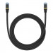 Baseus Braided Round Ethernet Patchcord Cable RJ45 Cat7 UTP 10Gbps (150 см) (черен) 2