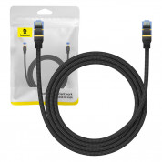 Baseus Braided Round Ethernet Patchcord Cable RJ45 Cat7 UTP 10Gbps (150 см) (черен)