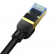 Baseus Braided Round Ethernet Patchcord Cable RJ45 Cat7 UTP 10Gbps (150 см) (черен) 4
